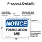 Signmission Formulation Lab, 10 in W x Rectangle, Aluminum OS-2PACK-NS-A-710-L-12898 - alternate 3